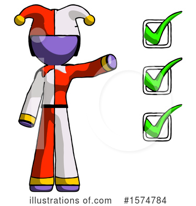 Royalty-Free (RF) Purple Design Mascot Clipart Illustration by Leo Blanchette - Stock Sample #1574784
