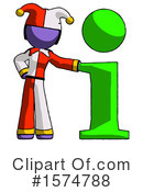 Purple Design Mascot Clipart #1574788 by Leo Blanchette