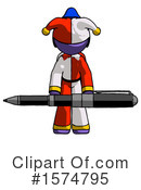 Purple Design Mascot Clipart #1574795 by Leo Blanchette