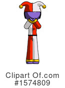 Purple Design Mascot Clipart #1574809 by Leo Blanchette