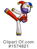 Purple Design Mascot Clipart #1574821 by Leo Blanchette