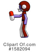 Purple Design Mascot Clipart #1582094 by Leo Blanchette