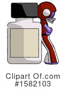 Purple Design Mascot Clipart #1582103 by Leo Blanchette
