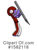 Purple Design Mascot Clipart #1582118 by Leo Blanchette