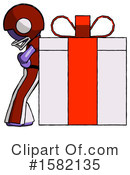Purple Design Mascot Clipart #1582135 by Leo Blanchette
