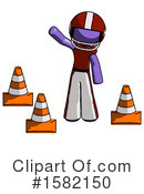 Purple Design Mascot Clipart #1582150 by Leo Blanchette