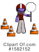 Purple Design Mascot Clipart #1582152 by Leo Blanchette