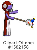 Purple Design Mascot Clipart #1582158 by Leo Blanchette