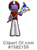 Purple Design Mascot Clipart #1582159 by Leo Blanchette