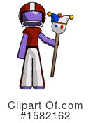 Purple Design Mascot Clipart #1582162 by Leo Blanchette