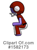 Purple Design Mascot Clipart #1582173 by Leo Blanchette