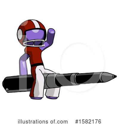 Royalty-Free (RF) Purple Design Mascot Clipart Illustration by Leo Blanchette - Stock Sample #1582176