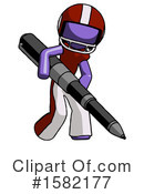 Purple Design Mascot Clipart #1582177 by Leo Blanchette
