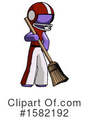 Purple Design Mascot Clipart #1582192 by Leo Blanchette