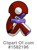 Purple Design Mascot Clipart #1582196 by Leo Blanchette