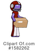 Purple Design Mascot Clipart #1582262 by Leo Blanchette