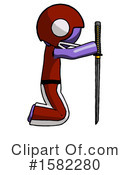 Purple Design Mascot Clipart #1582280 by Leo Blanchette
