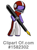 Purple Design Mascot Clipart #1582302 by Leo Blanchette