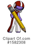 Purple Design Mascot Clipart #1582308 by Leo Blanchette