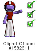 Purple Design Mascot Clipart #1582311 by Leo Blanchette