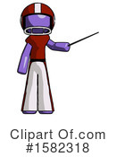 Purple Design Mascot Clipart #1582318 by Leo Blanchette