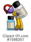 Purple Design Mascot Clipart #1598351 by Leo Blanchette