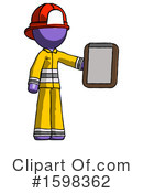 Purple Design Mascot Clipart #1598362 by Leo Blanchette
