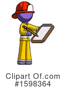 Purple Design Mascot Clipart #1598364 by Leo Blanchette