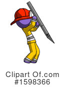Purple Design Mascot Clipart #1598366 by Leo Blanchette