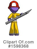 Purple Design Mascot Clipart #1598368 by Leo Blanchette