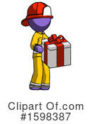 Purple Design Mascot Clipart #1598387 by Leo Blanchette