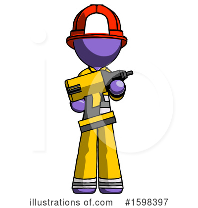 Royalty-Free (RF) Purple Design Mascot Clipart Illustration by Leo Blanchette - Stock Sample #1598397