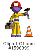 Purple Design Mascot Clipart #1598399 by Leo Blanchette