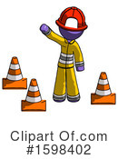 Purple Design Mascot Clipart #1598402 by Leo Blanchette