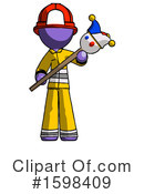 Purple Design Mascot Clipart #1598409 by Leo Blanchette