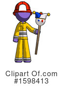 Purple Design Mascot Clipart #1598413 by Leo Blanchette