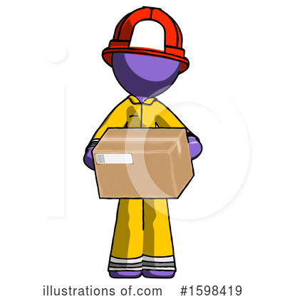 Royalty-Free (RF) Purple Design Mascot Clipart Illustration by Leo Blanchette - Stock Sample #1598419
