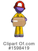 Purple Design Mascot Clipart #1598419 by Leo Blanchette