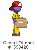 Purple Design Mascot Clipart #1598420 by Leo Blanchette