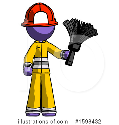 Royalty-Free (RF) Purple Design Mascot Clipart Illustration by Leo Blanchette - Stock Sample #1598432