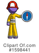 Purple Design Mascot Clipart #1598441 by Leo Blanchette