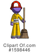 Purple Design Mascot Clipart #1598446 by Leo Blanchette