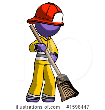 Royalty-Free (RF) Purple Design Mascot Clipart Illustration by Leo Blanchette - Stock Sample #1598447
