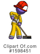 Purple Design Mascot Clipart #1598451 by Leo Blanchette