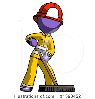 Royalty-Free (RF) Purple Design Mascot Clipart Illustration by Leo Blanchette - Stock Sample #1598452