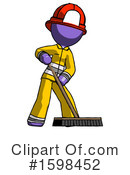 Purple Design Mascot Clipart #1598452 by Leo Blanchette