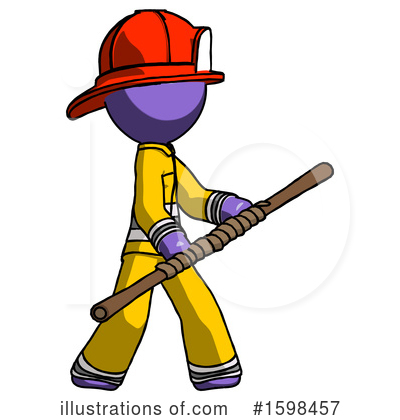 Royalty-Free (RF) Purple Design Mascot Clipart Illustration by Leo Blanchette - Stock Sample #1598457