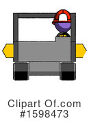 Purple Design Mascot Clipart #1598473 by Leo Blanchette