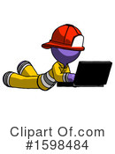 Purple Design Mascot Clipart #1598484 by Leo Blanchette