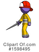 Purple Design Mascot Clipart #1598495 by Leo Blanchette